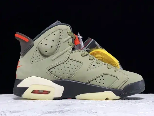 Air 6 Scott Olive x CN1084-200 Medium Travis Jordan 0506